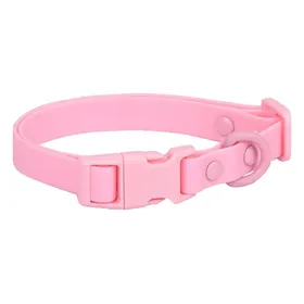 Comparer les prix de Collier de chat en PVC couleur Macaron, mignon, réglable, petit collier pour chiots et chats, fournitures pour animaux de compagnie rose