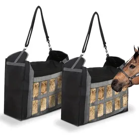 Meilleurs prix pour Sac à foin de qualité supérieure pour chevaux : filet à foin à mailles étroites grand sac à foin pour chevaux filet
