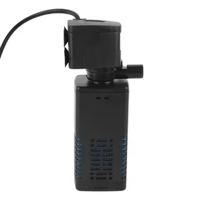 Comparer les prix de Qiilu Pompe Aquarium Submersible 3 en 1 Efficace avec Filtre et Oxygénation