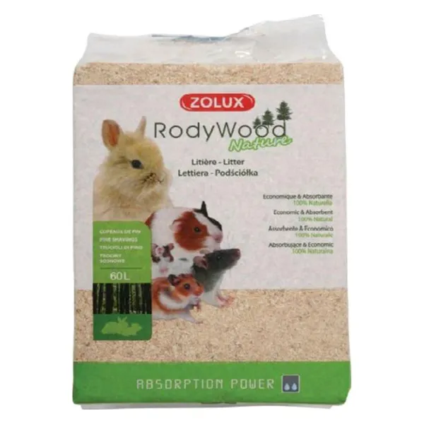 Hygiène Rongeur – Zolux Litière Rodywood nature – 60 L – photo 5