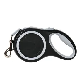 Comparer les prix de 3M 5M 8M 50Kg Laisse pour Chien Rétractable Roulette Collier Pour Petit Grand Chien Accessoires Réglable Durable Marche Randonnée Corde Bouledogue (Gray,8m - 50 kg) grise
