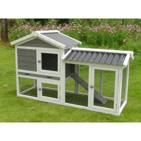 Meilleurs prix pour Clapier en bois avec enclos - 146 cm - Zolia Jojoba