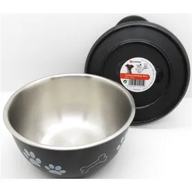 Meilleurs prix pour Gamelle Chien - Flamingo Ecuelle avec couvercle Kena Noir - Ø 15 cm
