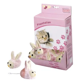 Meilleurs prix pour Ebi Chat Jouant Au Lapin Avec Une Corde 7,6 Cm