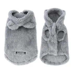Meilleurs prix pour Manteau à capuche pour chats de compagnie pour petits et moyens chiens Hiver Chaud Polaire Vêtements pour chiots et chatons Veste Confortable Mignon Pull pour chat Sphynx Vêtements (Gray,S)