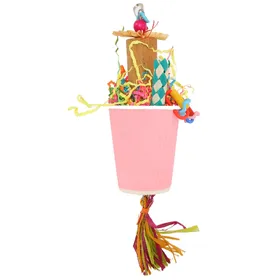Meilleurs prix pour Perroquet Fourrage Déchiquetage Jouet Oiseau Jouets Suspendus Perroquet Fourrage Piège Coupe Jouet Déchiquetage Papier pour pink