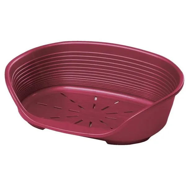 Ferplast Corbeille En Plastique Siesta Deluxe 8 - Bordeaux - Pour Chien – photo 3