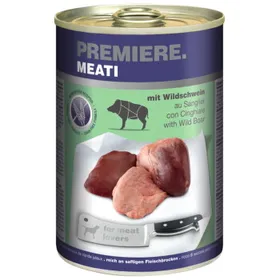 Meilleurs prix pour PREMIERE Meati nourriture humide pour chien, adulte Sanglier 6x400 g