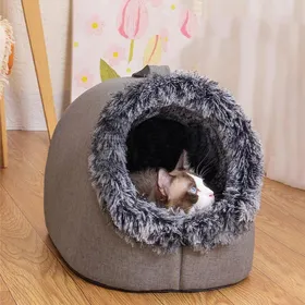 Comparer les prix de Nouveau sommeil profond confort en hiver lit pour chat Iittle tapis panier petit chien maison produits animaux tente confortable grotte nid intérieur Cama Gato S