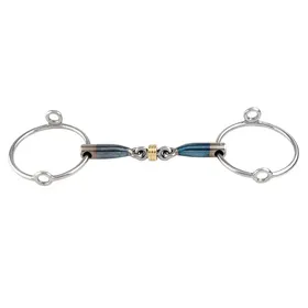 Meilleurs prix pour Mors simple pour cheval Trust Sweet Iron Gag Brass Ring