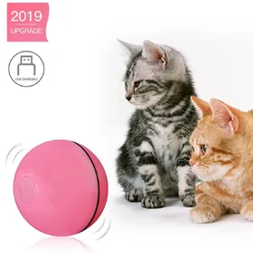 Comparer les prix de Jouet interactif électrique pour chat, balle roulante pour chatons et chats rouge