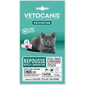 Comparer les prix de VETOCANIS Collier antiparasitaire Chaton
