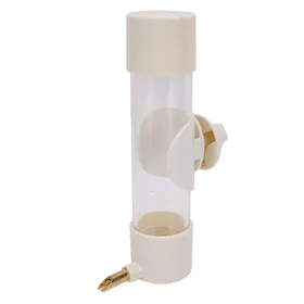 Comparer les prix de Distributeur d'eau pour oiseaux Facile à remplir Anti-fuite Automatique Abreuvoirs pour Perroquet pour Cage à Oiseaux Calopsitte 200ml Creamy White