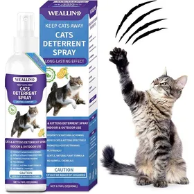Comparer les prix de Spray Répulsif Chat Intérieur Anti-Griffures200 MLsans Alcool  Avec Écorce DOrangeCitronnelle Et Romarin  Non Tachant Pour