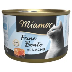 Comparer les prix de Miamor Proies fines 12 x 185 g - Saumon