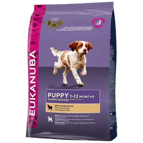 Comparer les prix de Eukanuba Puppy Large & Giant Breed agneau riz - Croquettes pour chien