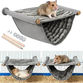 Comparer les prix de Hamac à rat accessoire pour cage à rat lit bançoire à suspendre pour Hamac à 2 couches pour cage de hamster lit en gr KIT HABITAT