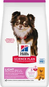 Meilleurs prix pour HILL'S Science Plan Canine Adult Light Small&Mini Poulet pour chien adulte de petite taille - Lot de 2x 6kg