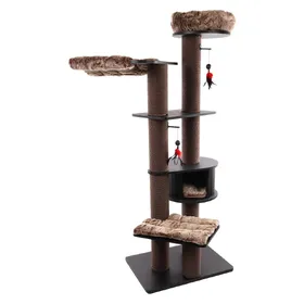 Comparer les prix de Flamingo Albero per Gatti Raisa 3 (198 cm, Gris, Marron), Arbre à chat