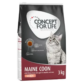 Comparer les prix de Maine Coon Adult sans céréales saumon Concept for Life - Croquettes pour chat