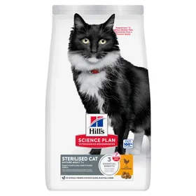Comparer les prix de Hill's Science Plan Sterilised Mature Adult 7+ avec du poulet 1,5 kg