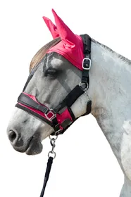 Meilleurs prix pour HKM Masque antimouche premium fushia - shetland à cheval - Poney