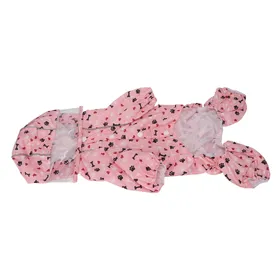 Comparer les prix de Imperméable Réfléchissant pour Chiot Imperméable Respirant Motif Mignon Animal de Compagnie Chien à Capuche Manteau de Pluie avec Anneau en D XL XL pink