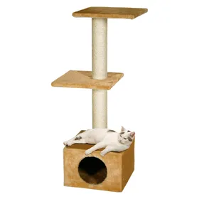 Comparer les prix de Grattoir Smaragd Beige 35X35X103 - Mon Animalerie