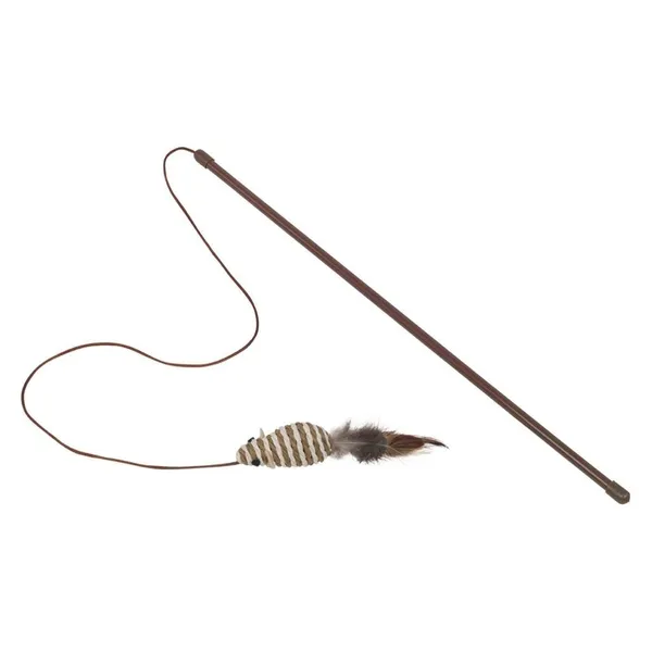 Canne à pêche pour chat à hochet boule à plumes Nobby Pet – photo 2