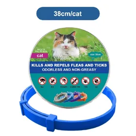 Comparer les prix de Nouveau collier pour chat, collier vétérinaire anti-puces et anti-tiques pour chiens et chats, collier antibactérien pour grands et petits chiens~00132