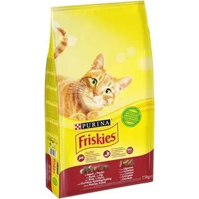 Meilleurs prix pour FRISKIES Croquettes - Au boeuf, poulet et aux legumes - Pour chat adulte - 7,5 kg