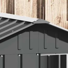Comparer les prix de Niche pour chien en acier galvanisé - WIENS - 1165x103x815 cm - Anthracite - Entrée 47x57 cm - Robuste