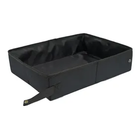 Meilleurs prix pour Litière de Voyage Portative pour Chat Sans Odeur Légère Imperméable Pliable Litière de Voyage pour Fournitures pour Chat S 30x40cm / 11.8x15.7in noir