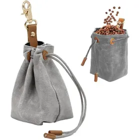 Meilleurs prix pour Pochette de dressage de friandises pour chien sac à friandises portable en toile Sac à goûter avec croche TRANSPORT DES ALIMENTS