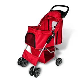 Comparer les prix de (Rouge)Poussette pour chiens Transport Chiens/Chats Rouge 56982