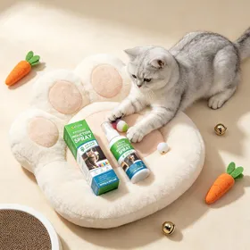 Comparer les prix de Spray à l'herbe à chat Pour chat Soulage efficacement l'anxiété la tension Intérieur Formule douce Améliore la vitalité Stimule le jeu du chat Spray mentholé 1Pc