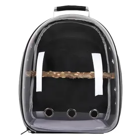Meilleurs prix pour Sac de transport d'oiseaux Cage Perroquet Sac à dos pour animaux de compagnie Sac de transport approuvé par avion pour Le noir