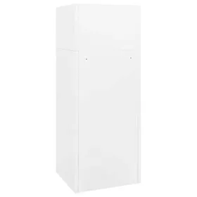 Meilleurs prix pour Armoire à selles en acier - WIENS - Blanc - 53x53x150 cm - 2 portes verrouillables - Porte-selle réglable - 4 crochets