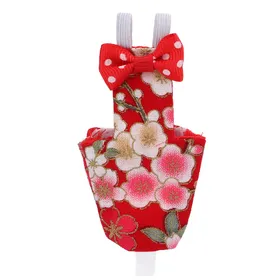 Meilleurs prix pour Couche pour oiseau en tissu de coton lavable combinaison de vol pour perroquet avec doublure imperméable pour oiseau de compagnie ara S red