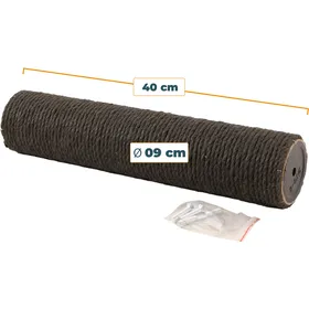 Meilleurs prix pour Poteau de rechange gris pour arbres à chat diamètre 9 cm - Ø9x40cm