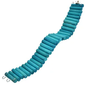 Comparer les prix de Pont suspendu pour animal de compagnie échelle souple pour hamster perroquet jouet pour oiseaux 6 x 50 cm