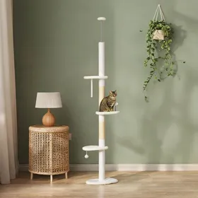 Comparer les prix de Cat Litter Boxes with Blanc Panneaux De Particules and 48 x 32 x 255 in plateformes nuage
