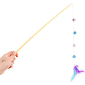 Comparer les prix de Canne à pêche avec grelot pour chat Zolia - 49cm