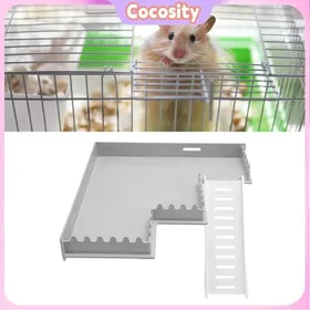 Meilleurs prix pour Cocosity Plateforme de cage de hamster Hamster Cage Platform Exercice Exercice Plastique Plastique Plante animalerie jouet L Type M