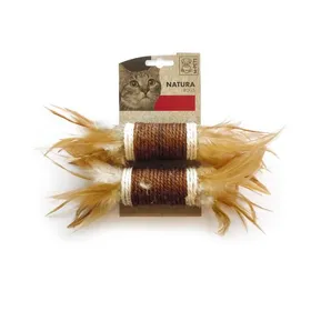 Meilleurs prix pour MPETS Rouleaux avec plumes Natura - Jouet pour chat - Couleur mixte