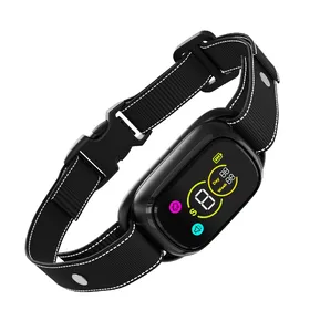 Meilleurs prix pour Collier anti-aboiement pour chien avec 4 modes de fonctionnement Collier de dressage anti-aboiement rechargeable Dissuasion intelligente des aboiements noir