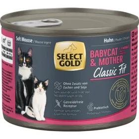 Meilleurs prix pour SELECT GOLD Classic Fit Boîtes de Mousse Tendre Chaton & Mère Poulet 24x200 g