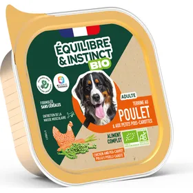 Meilleurs prix pour Pâtées bio à la volaille pour chien adulte - 9x300g