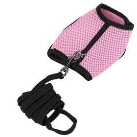 Meilleurs prix pour Corde de traction Hamster Lapin Ensemble Gilet Sécurité Pour Petit Animal Avec Laisse En Plomb (Rose M)