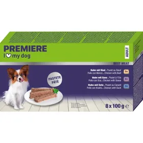Meilleurs prix pour PREMIERE PREM Best Meat Nourriture humide pour chien Adulte Multipack 8x100g